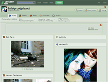 Tablet Screenshot of bulletproofgirlscout.deviantart.com