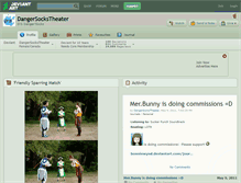 Tablet Screenshot of dangersockstheater.deviantart.com