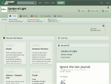 Tablet Screenshot of garden-of-light.deviantart.com
