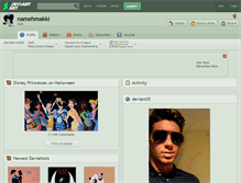 Tablet Screenshot of namehmakki.deviantart.com