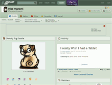 Tablet Screenshot of miss-manami.deviantart.com
