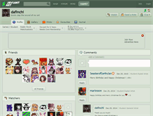 Tablet Screenshot of dafinchi.deviantart.com