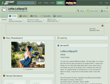 Tablet Screenshot of lolita-lollipop25.deviantart.com