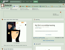 Tablet Screenshot of panda-hat.deviantart.com