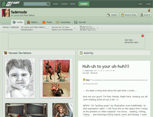 Tablet Screenshot of fademode.deviantart.com