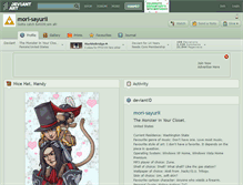 Tablet Screenshot of mori-sayurii.deviantart.com