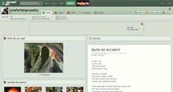 Desktop Screenshot of loveforvamps-poetry.deviantart.com
