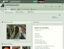 Tablet Screenshot of loveforvamps-poetry.deviantart.com