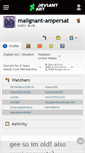 Mobile Screenshot of malignant-ampersat.deviantart.com