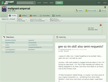 Tablet Screenshot of malignant-ampersat.deviantart.com