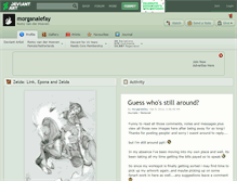 Tablet Screenshot of morganalefay.deviantart.com