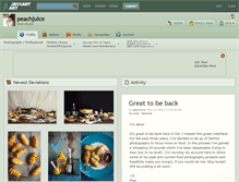 Tablet Screenshot of peachjuice.deviantart.com