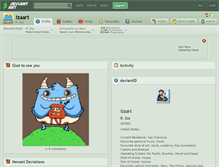 Tablet Screenshot of izaart.deviantart.com