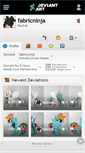 Mobile Screenshot of fabricninja.deviantart.com