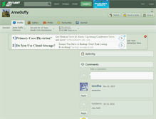 Tablet Screenshot of anneduffy.deviantart.com
