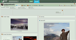 Desktop Screenshot of anathematicearth.deviantart.com