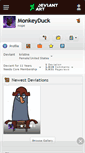 Mobile Screenshot of monkeyduck.deviantart.com