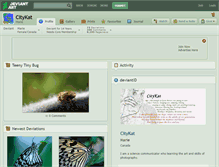 Tablet Screenshot of citykat.deviantart.com