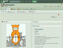 Tablet Screenshot of battleangelmel.deviantart.com