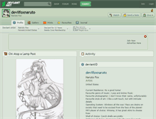 Tablet Screenshot of devilfoxnaruto.deviantart.com