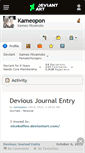 Mobile Screenshot of kameopon.deviantart.com