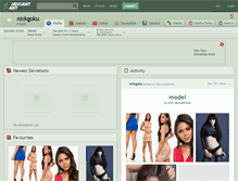 Tablet Screenshot of nickgoku.deviantart.com