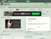 Tablet Screenshot of daggerpoint.deviantart.com