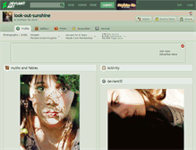Tablet Screenshot of look-out-sunshine.deviantart.com