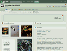 Tablet Screenshot of kel-00panther-ffwolf.deviantart.com
