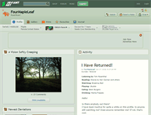 Tablet Screenshot of fourmapleleaf.deviantart.com
