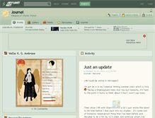 Tablet Screenshot of journei.deviantart.com