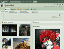 Tablet Screenshot of cloudricklloyd.deviantart.com