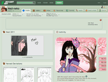 Tablet Screenshot of mazi-neko.deviantart.com