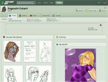 Tablet Screenshot of kogarashi-ookami.deviantart.com