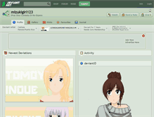 Tablet Screenshot of mizukigirl123.deviantart.com