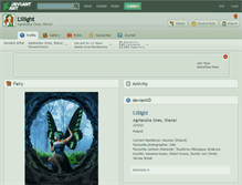 Tablet Screenshot of lillight.deviantart.com