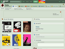 Tablet Screenshot of heeta.deviantart.com