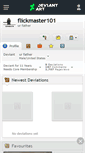 Mobile Screenshot of flickmaster101.deviantart.com
