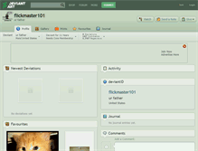 Tablet Screenshot of flickmaster101.deviantart.com