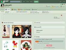 Tablet Screenshot of nekocat91.deviantart.com
