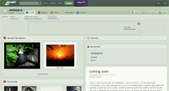 Desktop Screenshot of minimal-d.deviantart.com