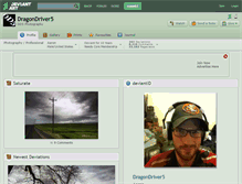 Tablet Screenshot of dragondriver5.deviantart.com
