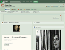 Tablet Screenshot of mase-chan.deviantart.com