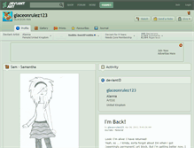 Tablet Screenshot of glaceonrulez123.deviantart.com