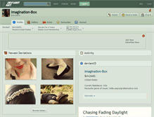 Tablet Screenshot of imagination-box.deviantart.com