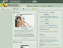 Tablet Screenshot of persona4-club.deviantart.com