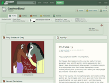 Tablet Screenshot of cassiwuvblood.deviantart.com