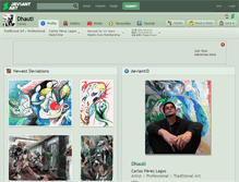 Tablet Screenshot of dhauti.deviantart.com