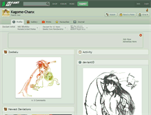 Tablet Screenshot of kagome-chanx.deviantart.com