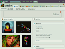 Tablet Screenshot of meganima.deviantart.com